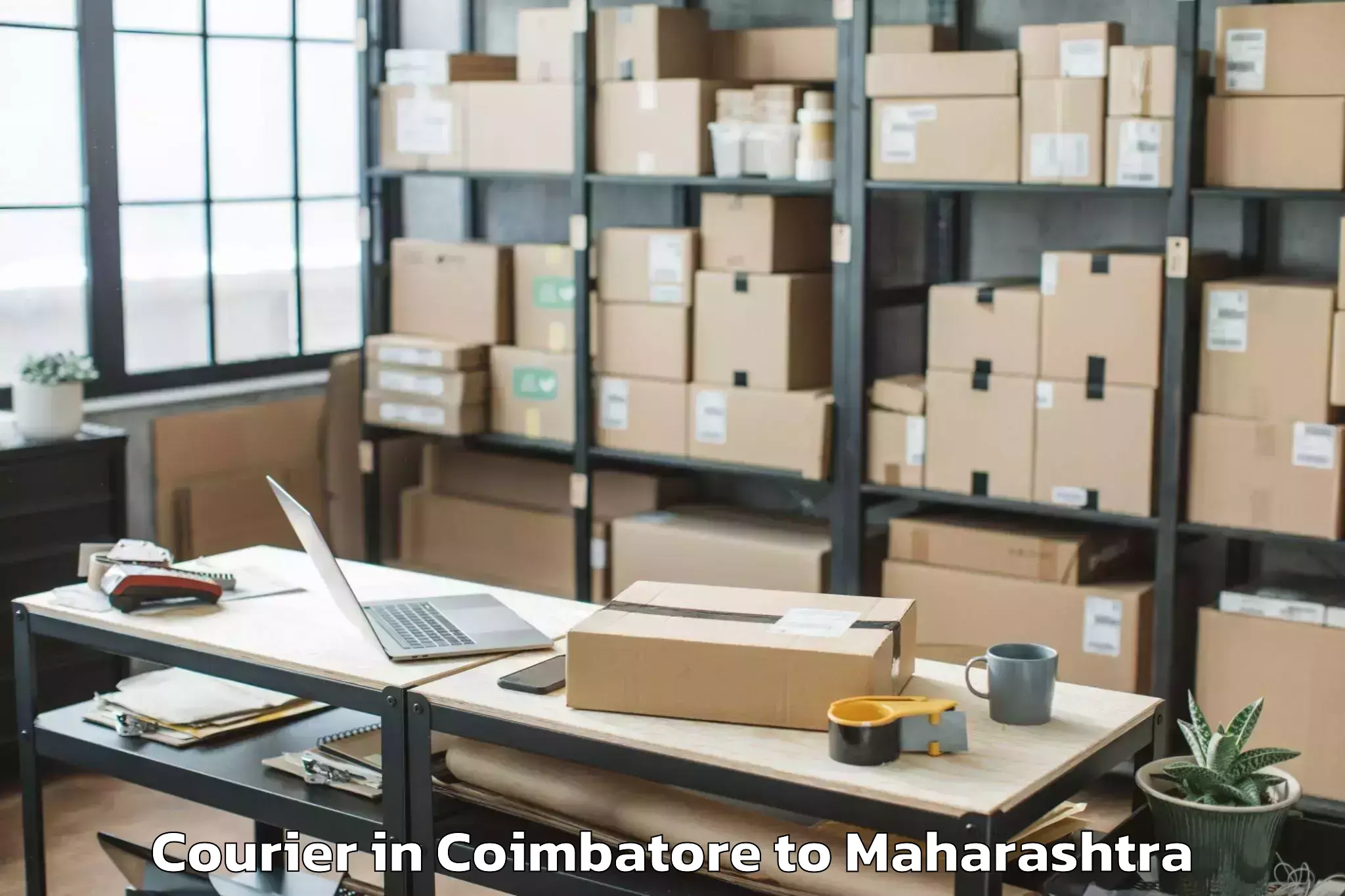 Easy Coimbatore to Kurundwad Courier Booking